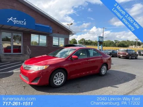 Red 2013 Toyota Camry L for sale in Chambersburg, PA