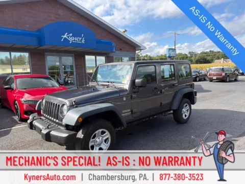 Gray 2016 Jeep Wrangler Unlimited Sport for sale in Chambersburg, PA