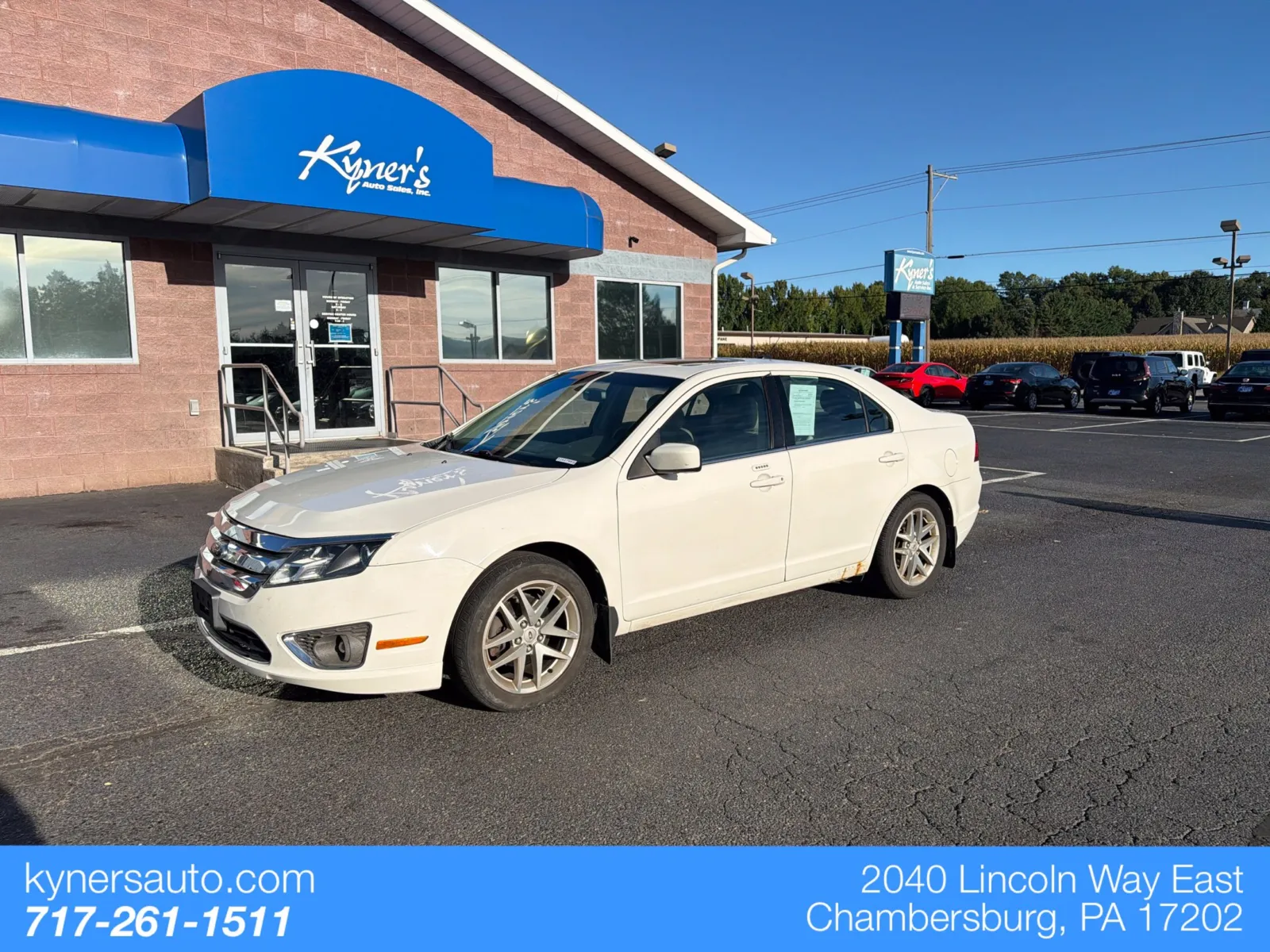 White 2012 Ford Fusion SEL for sale in Chambersburg, PA