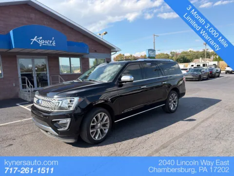 Black 2018 Ford Expedition Max Platinum for sale in Chambersburg, PA
