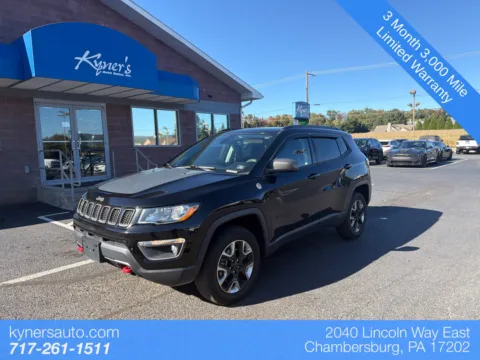 Black 2018 Jeep Compass Trailhawk for sale in Chambersburg, PA