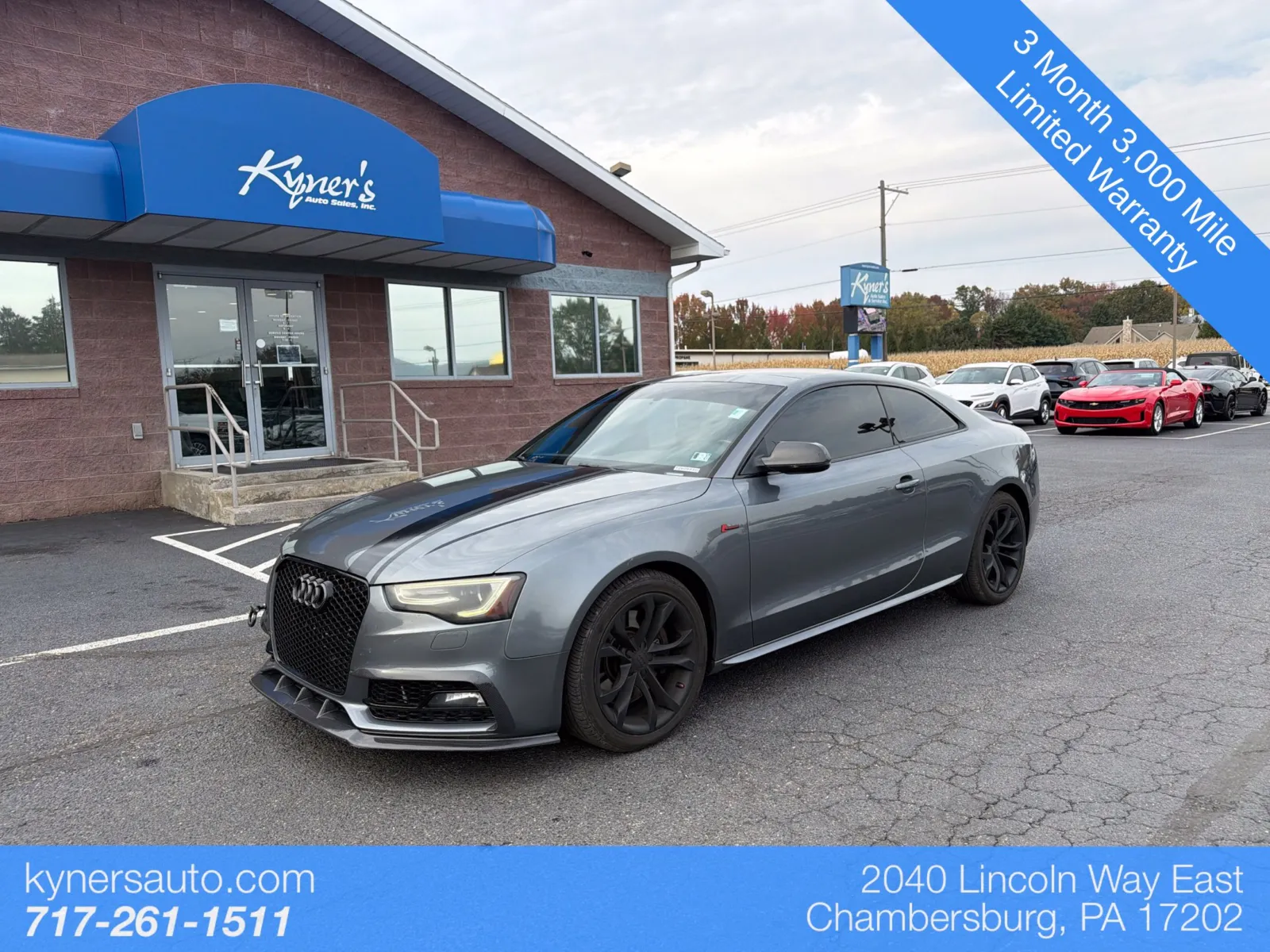 Gray 2013 Audi S5 3.0T quattro Prestige for sale in Chambersburg, PA