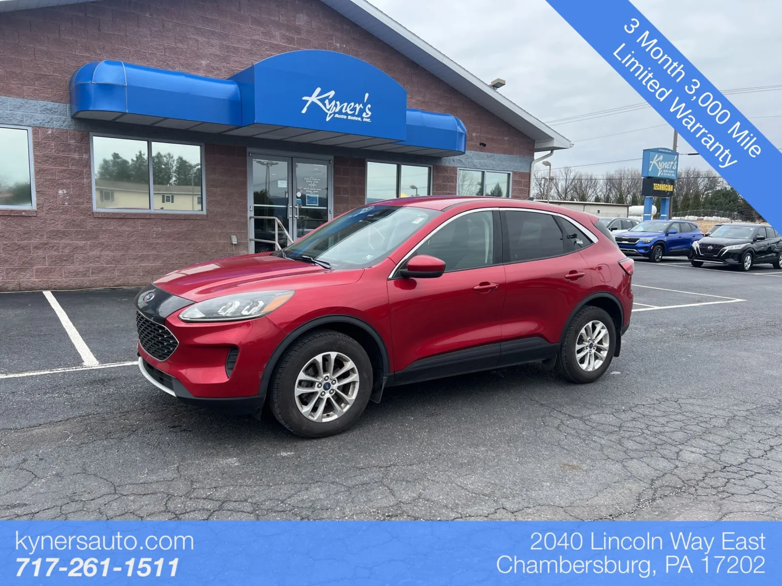 Red 2020 Ford Escape SE for sale in Chambersburg, PA