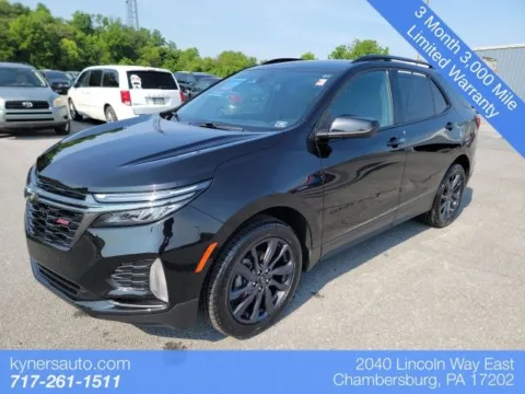 Black 2022 Chevrolet Equinox RS for sale in Chambersburg, PA