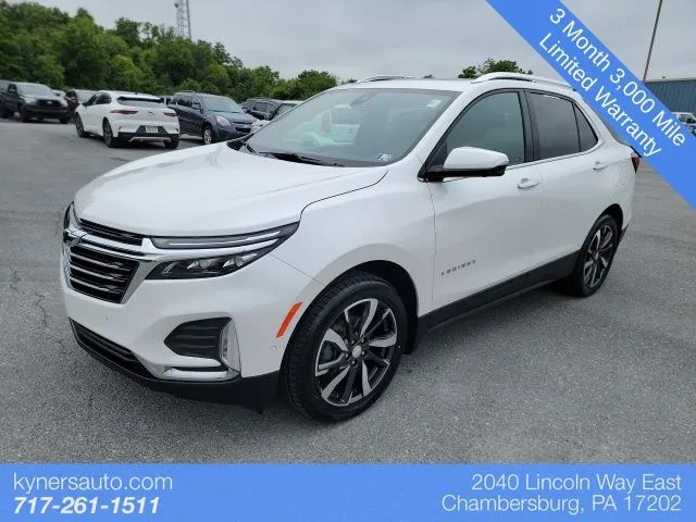 White 2022 Chevrolet Equinox Premier for sale in Chambersburg, PA