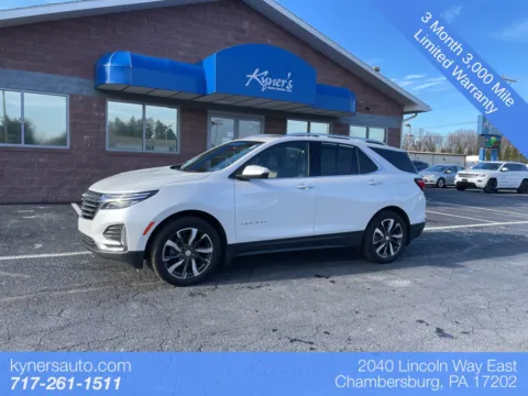 White 2022 Chevrolet Equinox Premier for sale in Chambersburg, PA