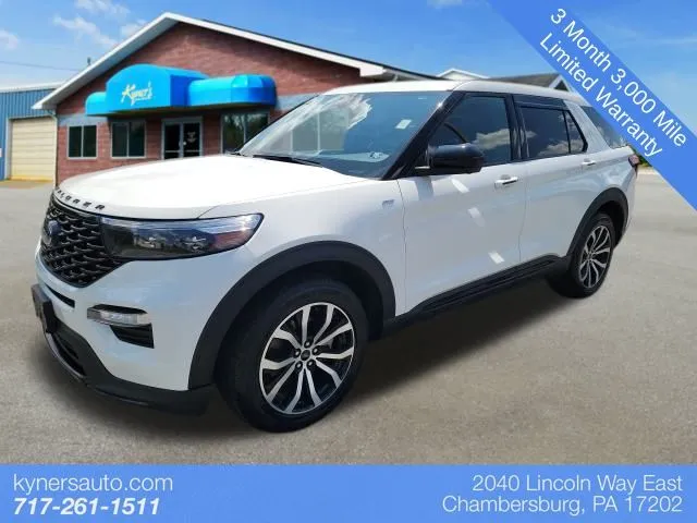 White 2022 Ford Explorer ST-Line for sale in Chambersburg, PA