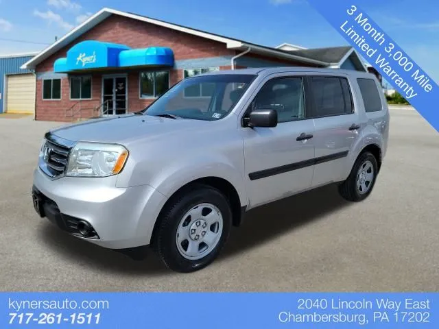 Silver 2013 Honda Pilot LX for sale in Chambersburg, PA