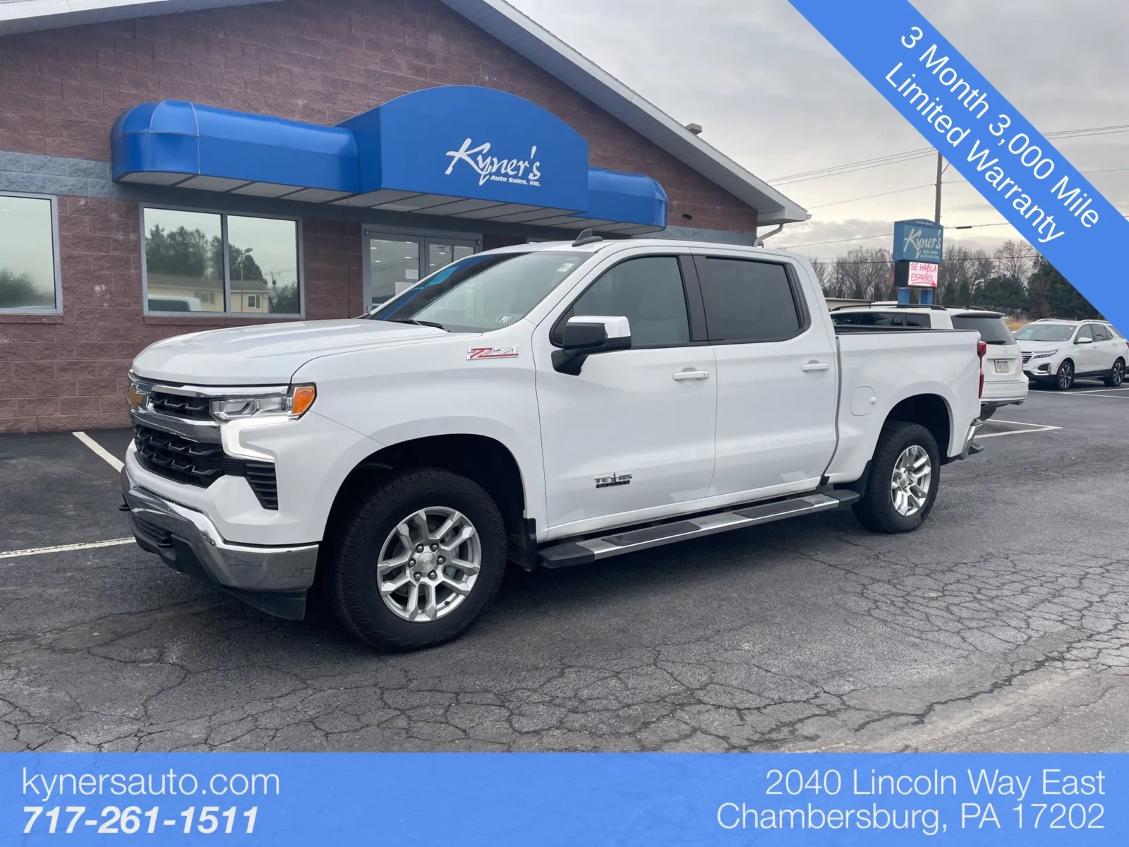 White 2024 Chevrolet Silverado 1500 LT for sale in Chambersburg, PA