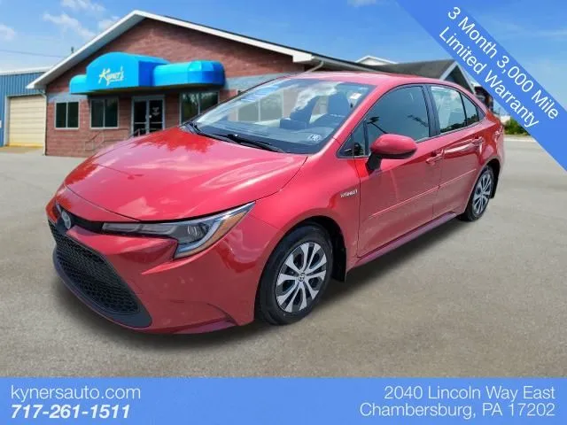 Red 2020 Toyota Corolla Hybrid LE for sale in Chambersburg, PA