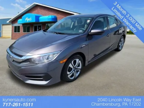 Blue 2018 Honda Civic LX for sale in Chambersburg, PA