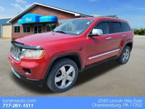 Red 2011 Jeep Grand Cherokee Overland for sale in Chambersburg, PA