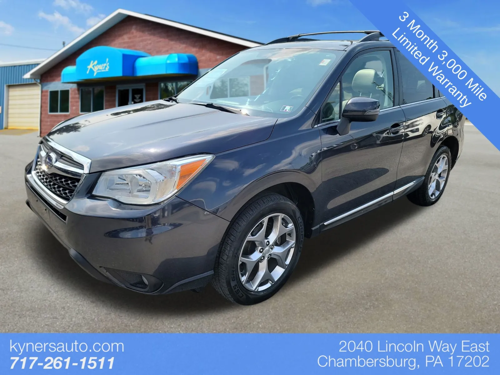 Gray 2016 Subaru Forester 2.5i Touring for sale in Chambersburg, PA