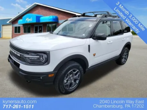 White 2022 Ford Bronco Sport Badlands for sale in Chambersburg, PA