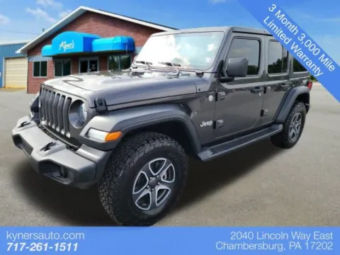 Gray 2020 Jeep Wrangler Unlimited Sport S for sale in Chambersburg, PA