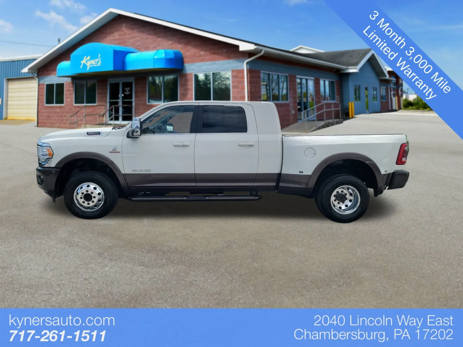 White 2024 Ram 3500 Laramie Longhorn for sale in Chambersburg, PA