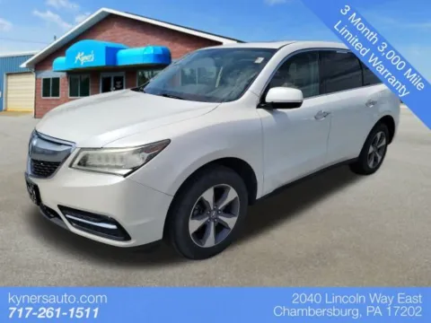 White 2014 Acura MDX 3.5L for sale in Chambersburg, PA