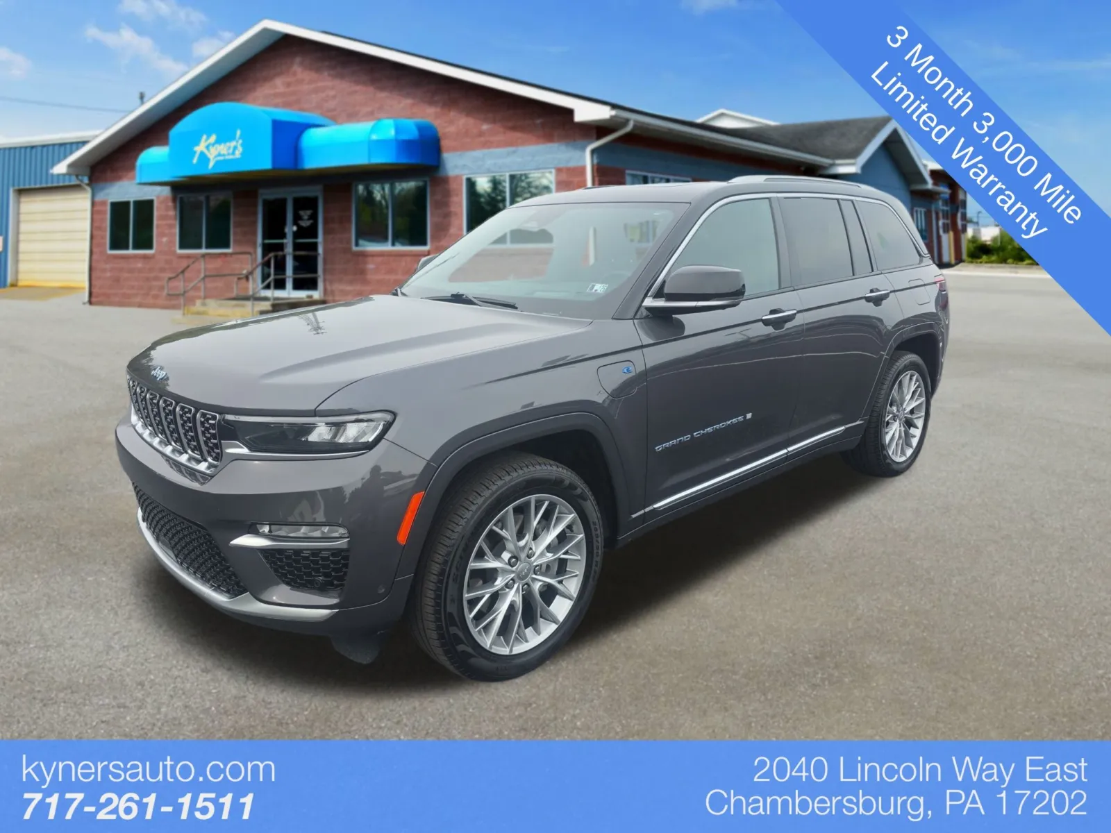 Gray 2022 Jeep Grand Cherokee Summit 4xe for sale in Chambersburg, PA