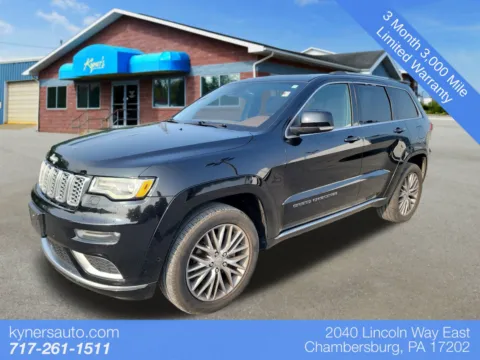 Black 2017 Jeep Grand Cherokee Summit for sale in Chambersburg, PA