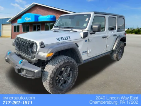 Silver 2024 Jeep Wrangler Willys 4xe for sale in Chambersburg, PA