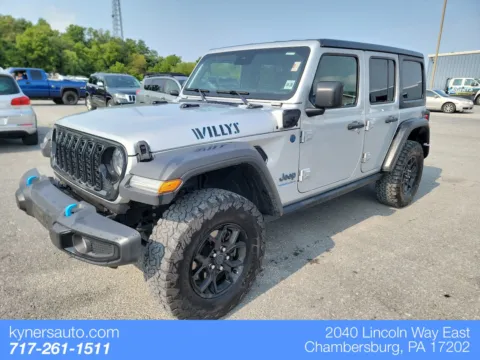 Silver 2024 Jeep Wrangler Willys 4xe for sale in Chambersburg, PA