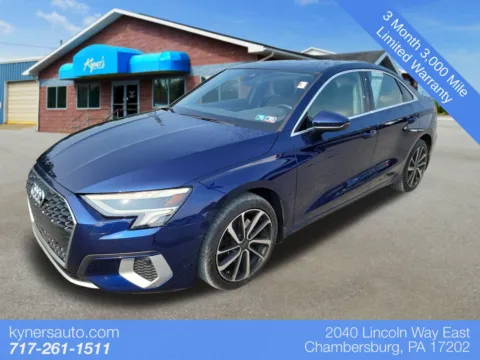 Blue 2023 Audi A3 40 Premium Plus for sale in Chambersburg, PA