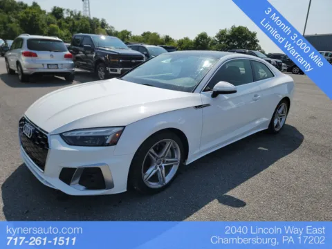 White 2020 Audi A5 2.0T Premium Plus for sale in Chambersburg, PA