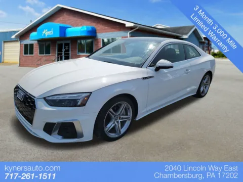 White 2020 Audi A5 2.0T Premium Plus for sale in Chambersburg, PA