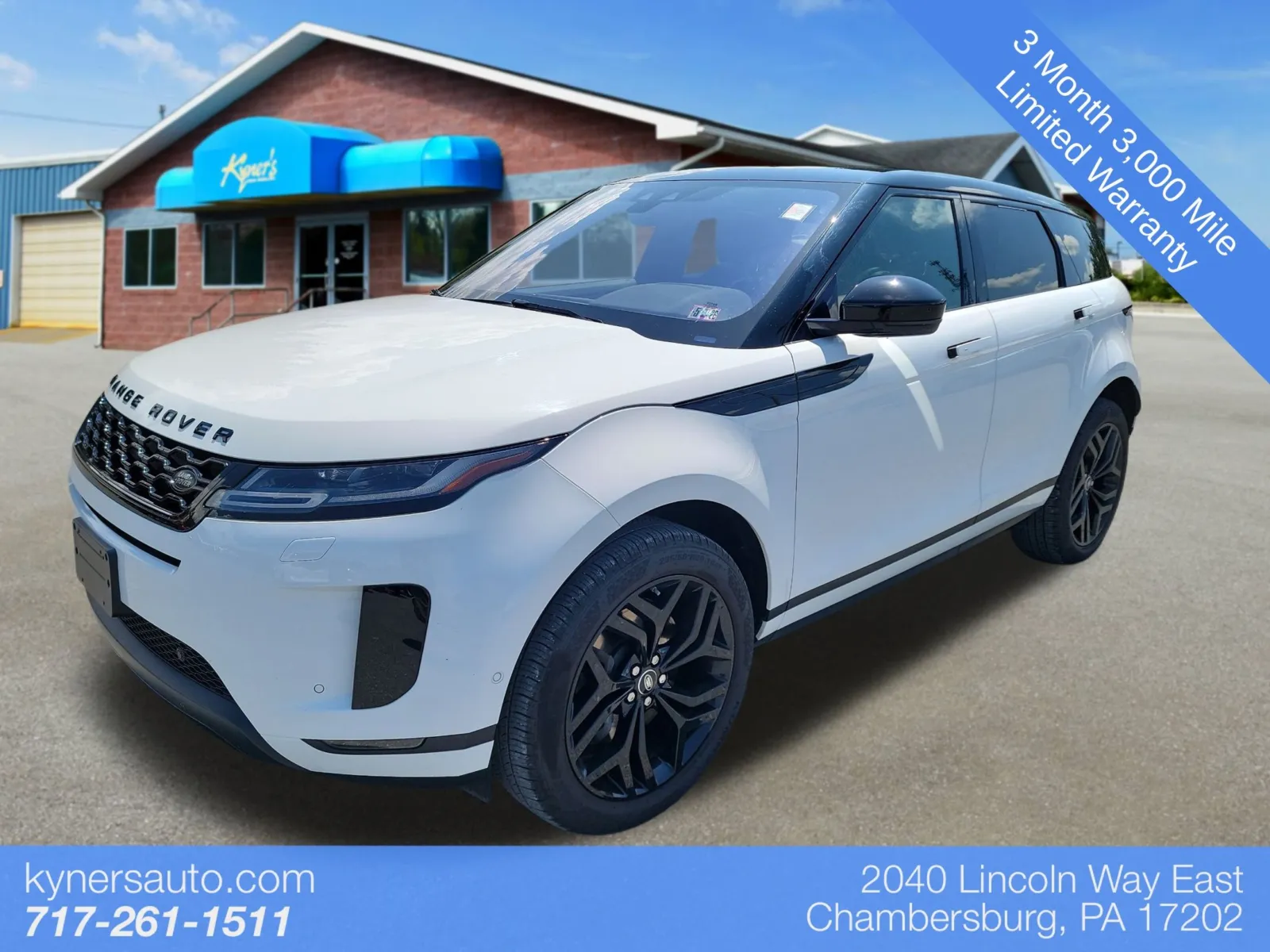Black 2020 Land Rover Range Rover Evoque SE for sale in Chambersburg, PA