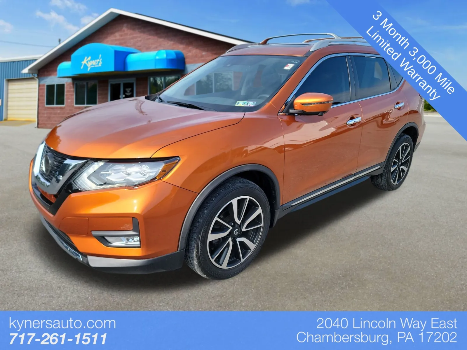 Orange 2020 Nissan Rogue SL for sale in Chambersburg, PA