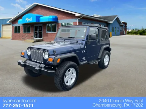 Blue 2005 Jeep Wrangler X for sale in Chambersburg, PA