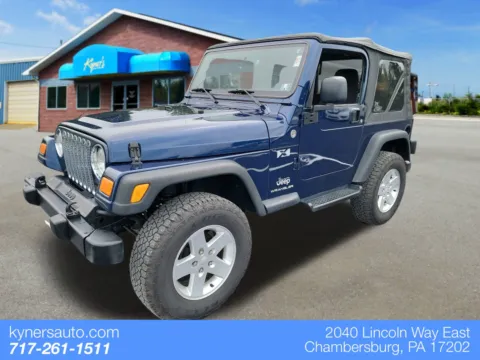 Blue 2005 Jeep Wrangler X for sale in Chambersburg, PA
