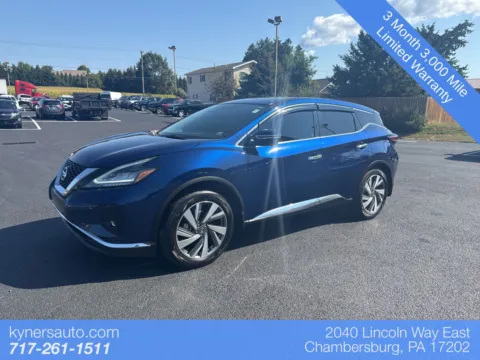 Blue 2021 Nissan Murano SL for sale in Chambersburg, PA