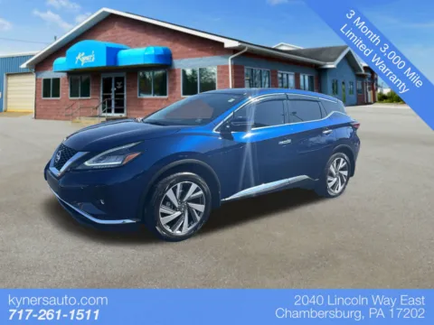 Blue 2021 Nissan Murano SL for sale in Chambersburg, PA