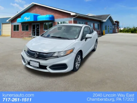 White 2014 Honda Civic LX for sale in Chambersburg, PA