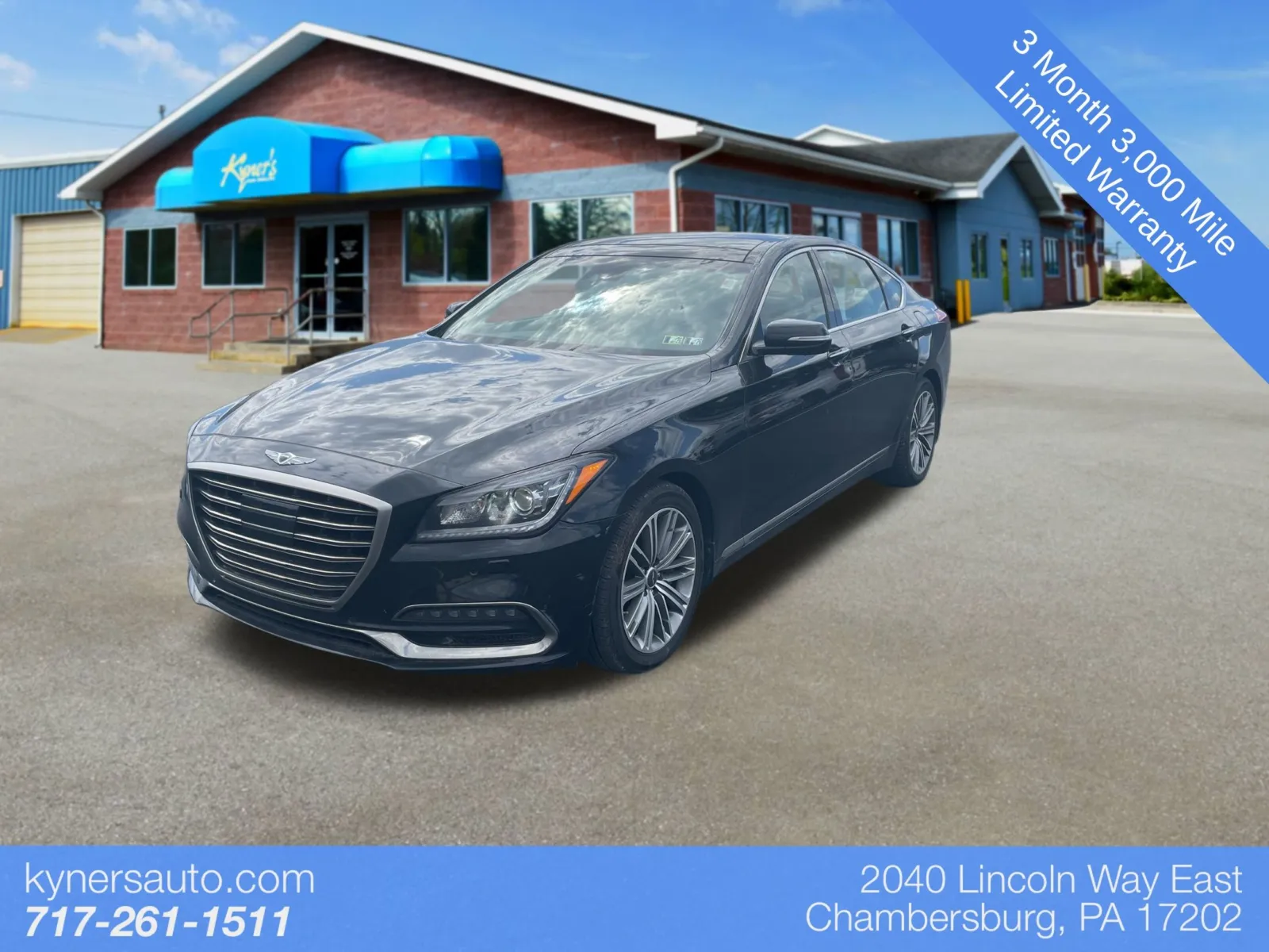 Black 2018 Genesis G80 3.8 for sale in Chambersburg, PA