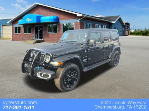 Black 2022 Jeep Wrangler Unlimited Sahara 4xe for sale in Chambersburg, PA