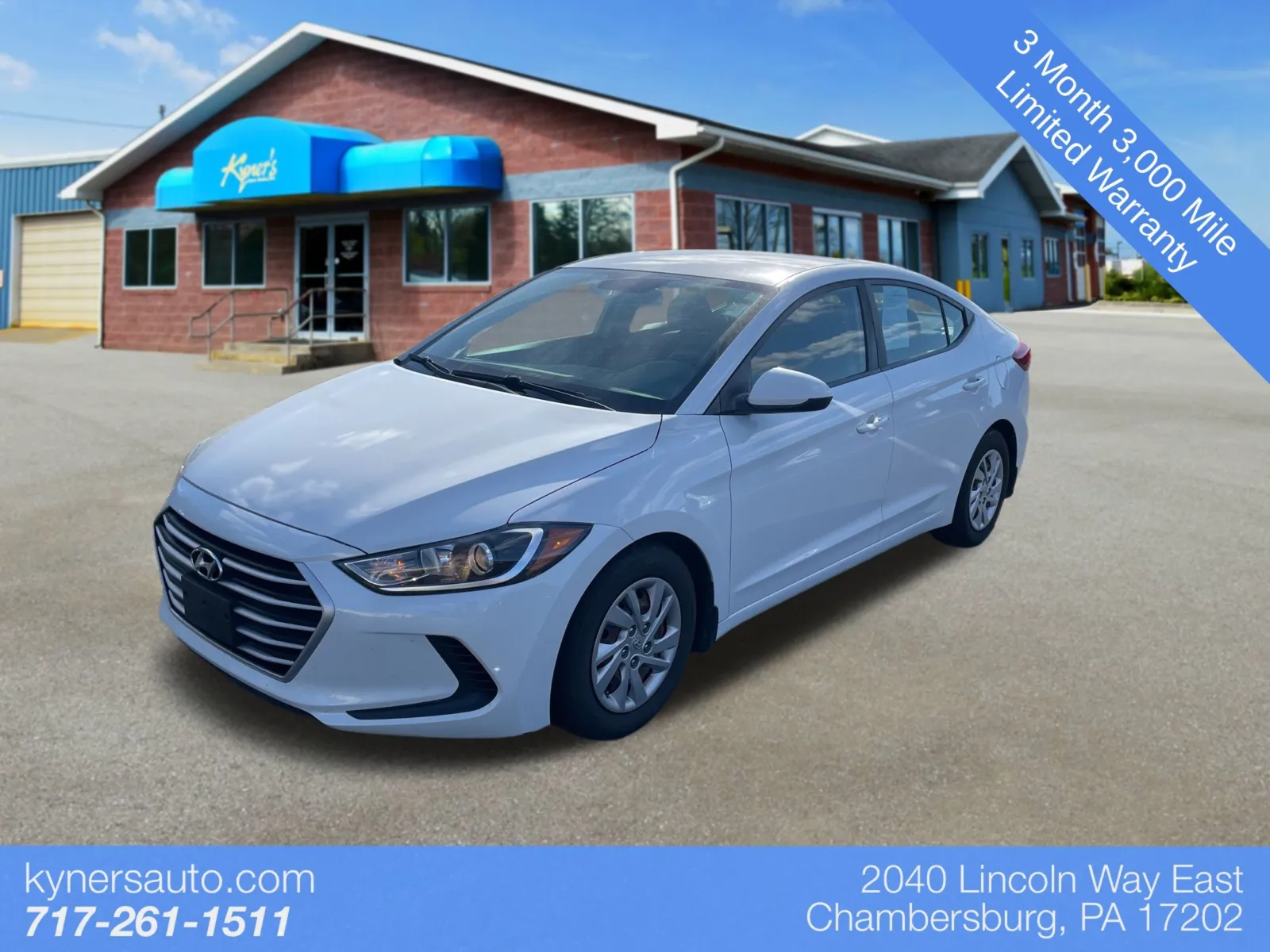 White 2018 Hyundai Elantra SE for sale in Chambersburg, PA