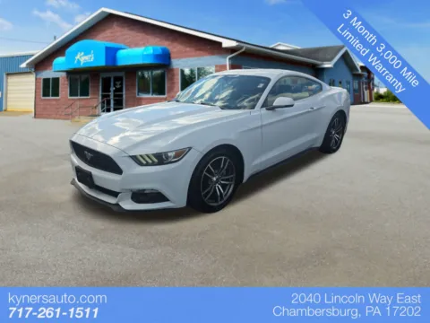 White 2016 Ford Mustang EcoBoost Premium for sale in Chambersburg, PA