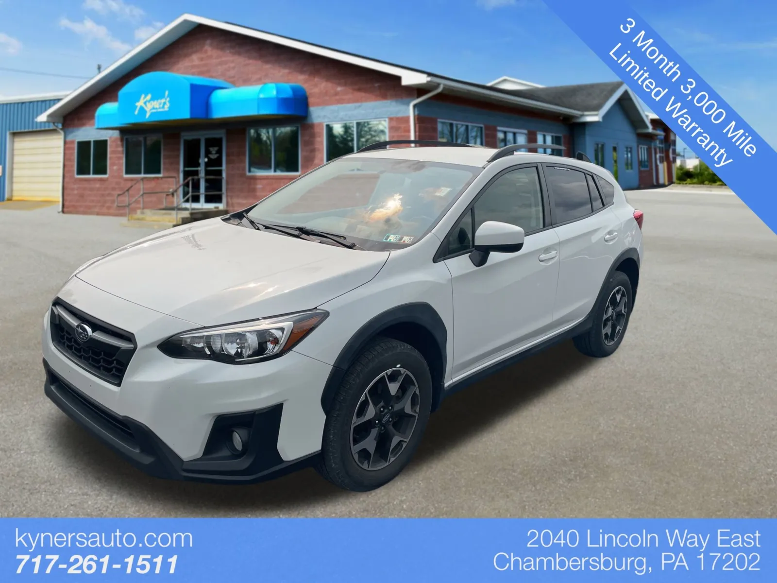 White 2019 Subaru Crosstrek 2.0i Premium for sale in Chambersburg, PA