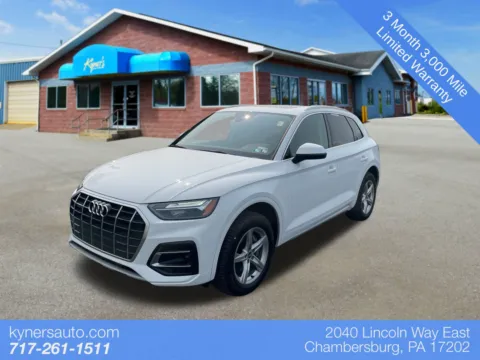 White 2021 Audi Q5 45 Premium for sale in Chambersburg, PA
