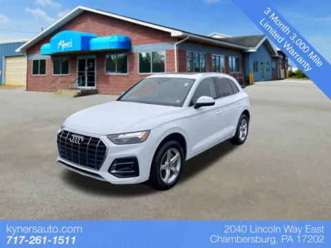 White 2021 Audi Q5 45 Premium for sale in Chambersburg, PA