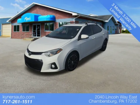 White 2016 Toyota Corolla S Premium for sale in Chambersburg, PA