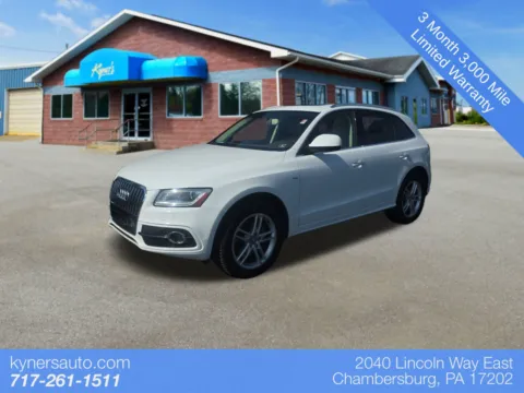 White 2015 Audi Q5 3.0T Prestige for sale in Chambersburg, PA