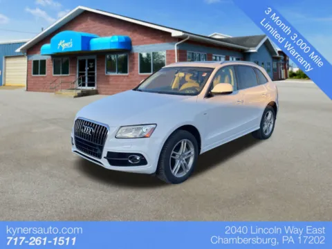White 2015 Audi Q5 3.0T Prestige for sale in Chambersburg, PA