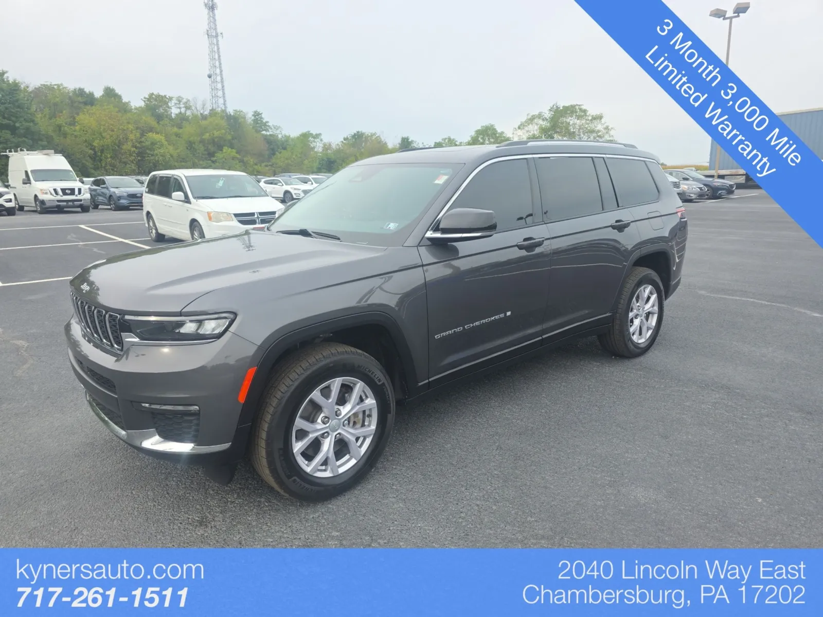 Gray 2022 Jeep Grand Cherokee L Limited for sale in Chambersburg, PA