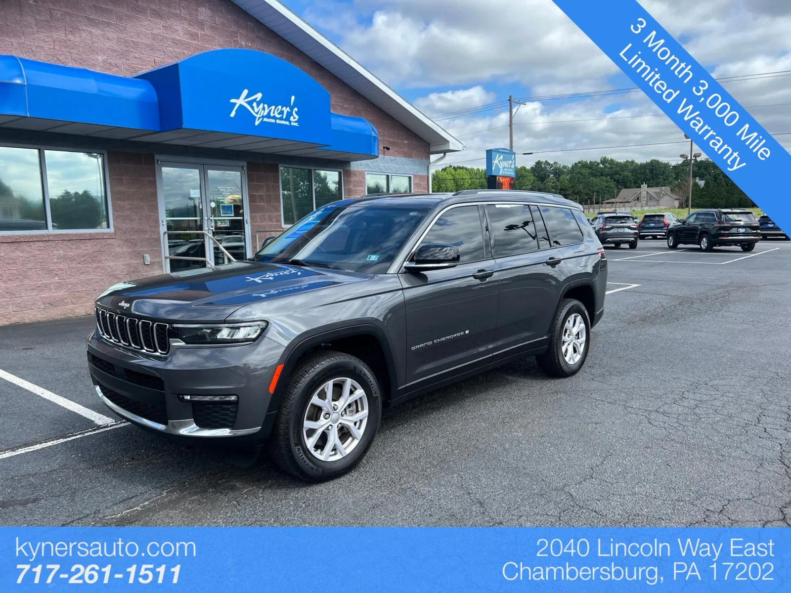 Gray 2022 Jeep Grand Cherokee L Limited for sale in Chambersburg, PA