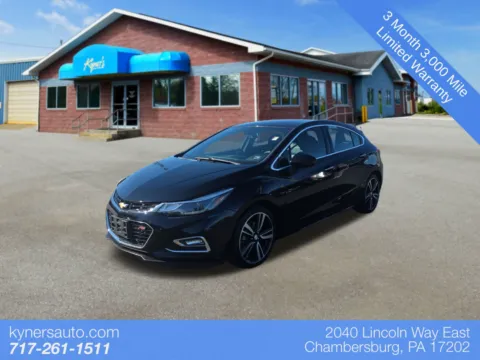 Black 2017 Chevrolet Cruze Premier for sale in Chambersburg, PA
