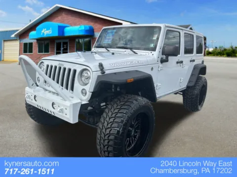White 2018 Jeep Wrangler JK Unlimited Sahara for sale in Chambersburg, PA