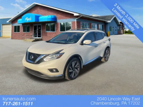 White 2018 Nissan Murano Platinum for sale in Chambersburg, PA
